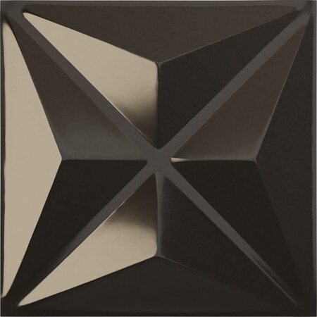 Ekena Millwork 11 7/8"W x 11 7/8"H Kent EnduraWall Decorative 3D Wall Panel, Charcoal (Covers 0.98 Sq. Ft.